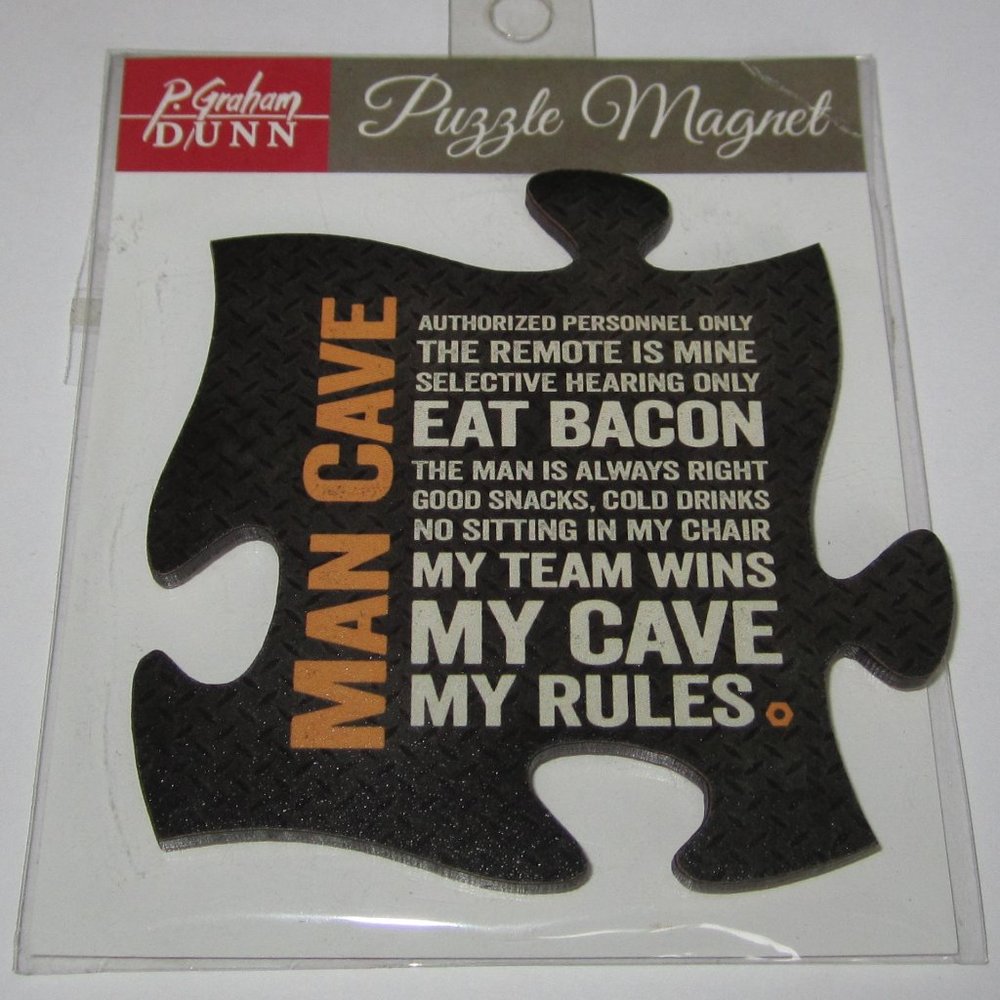P. Graham Dunn Puzzle Magnet "Man Cave"